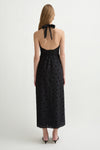 Salma Halter Dress - Black