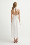 Salma Halter Dress - Vintage White