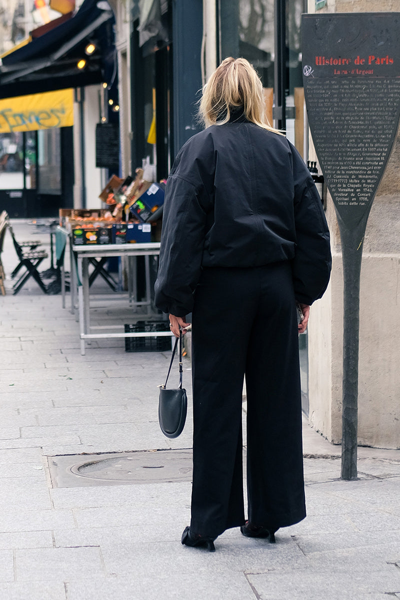 Province Pleated Pant - Black