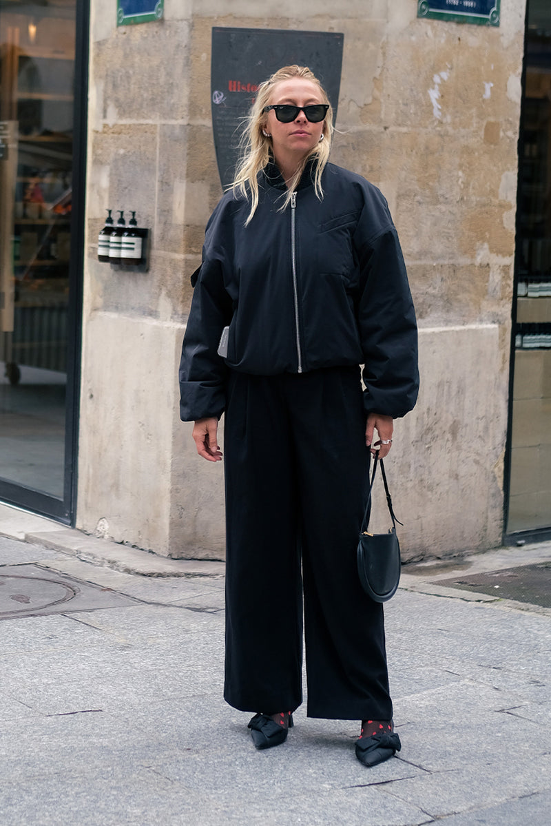 Province Pleated Pant - Black