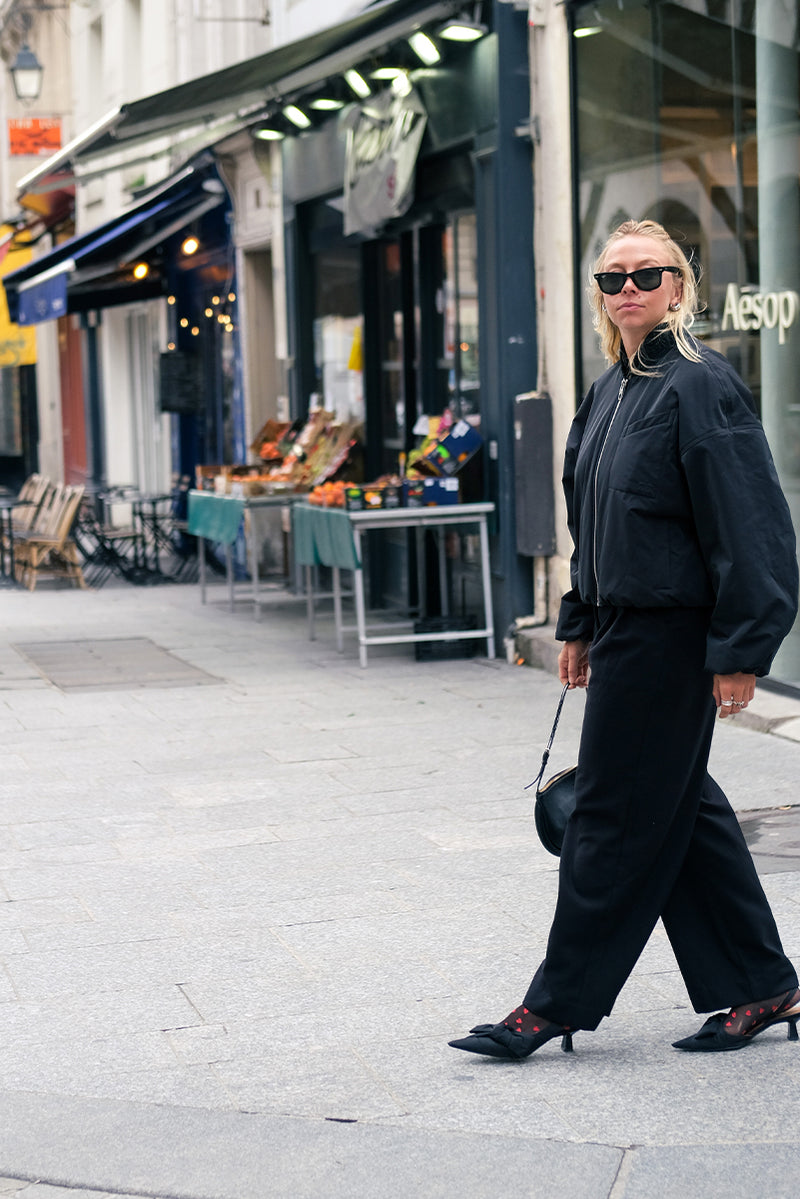 Province Pleated Pant - Black