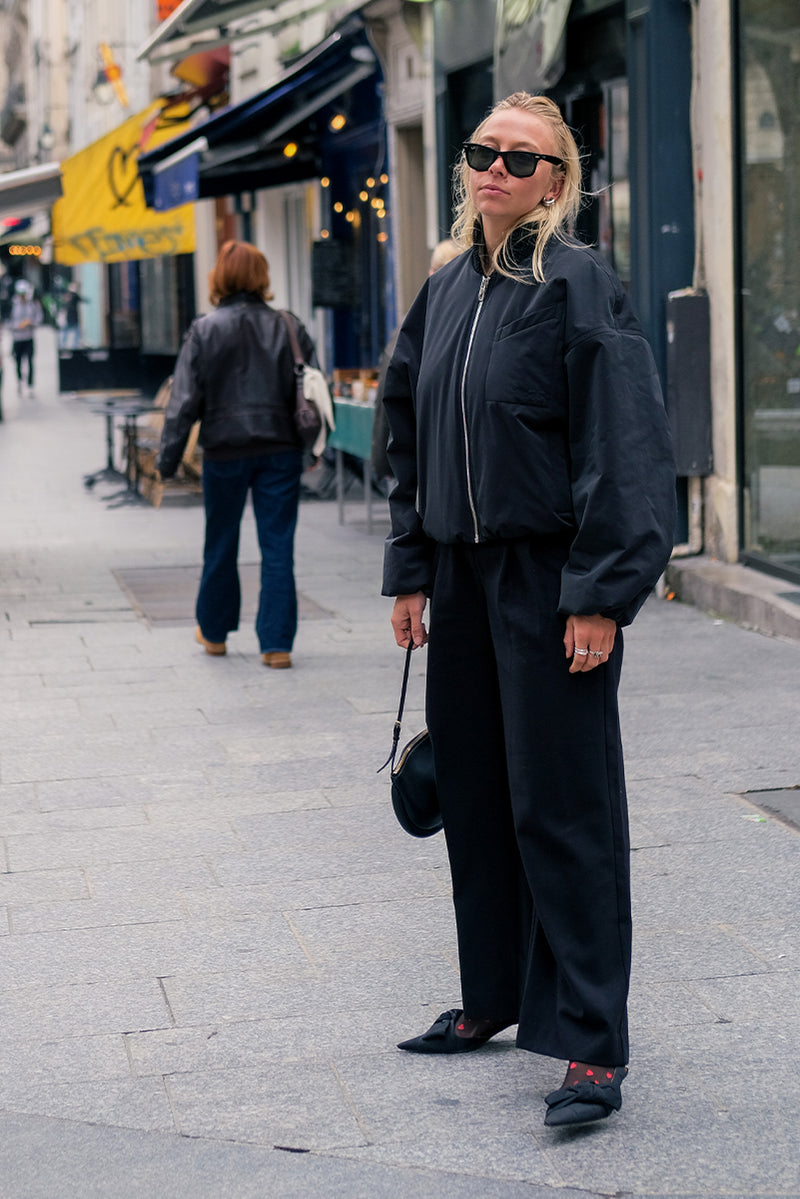 Province Pleated Pant - Black