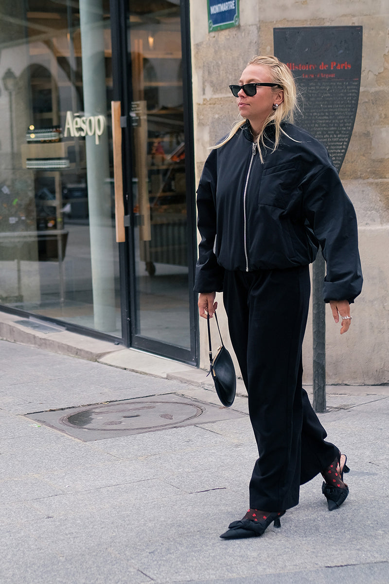 Province Pleated Pant - Black
