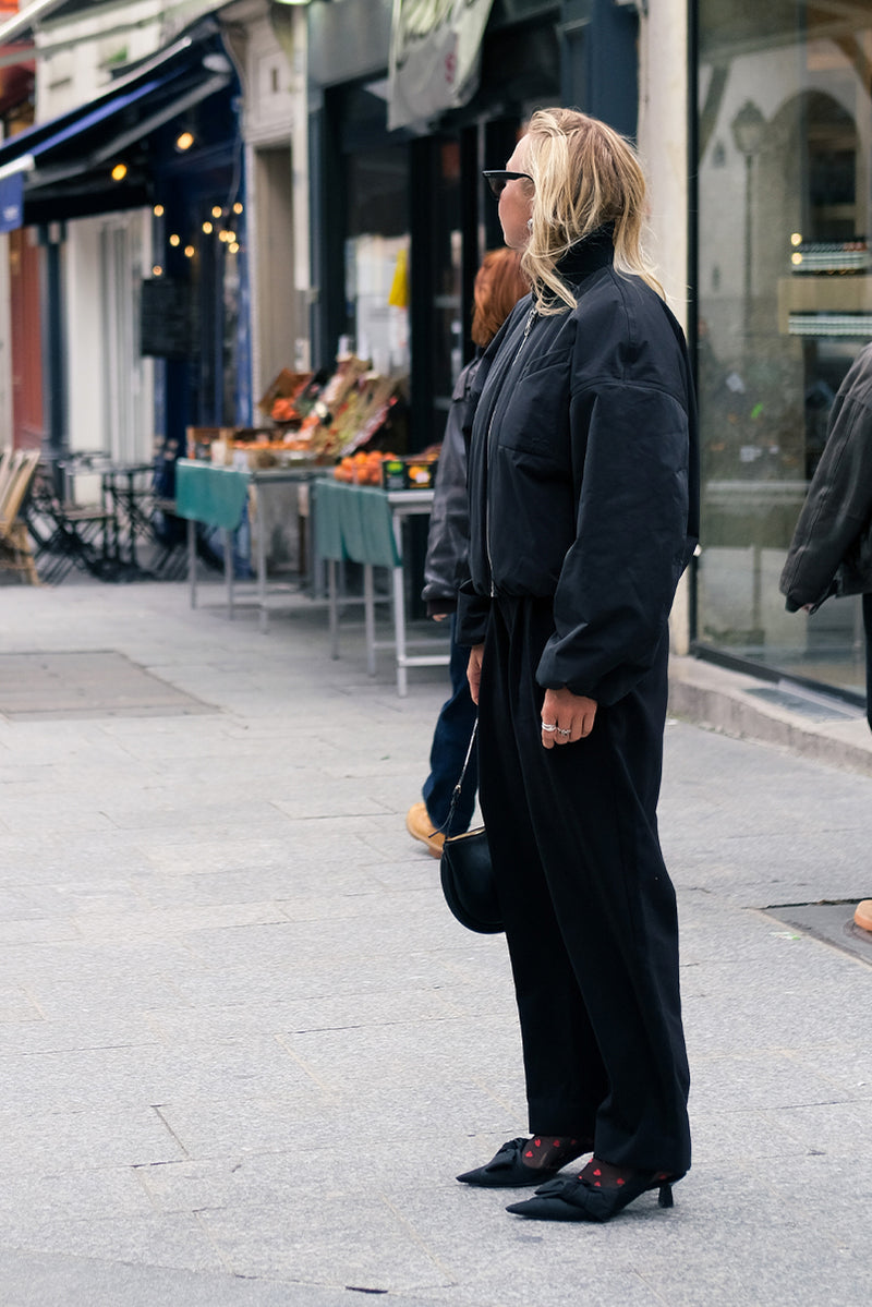 Province Pleated Pant - Black