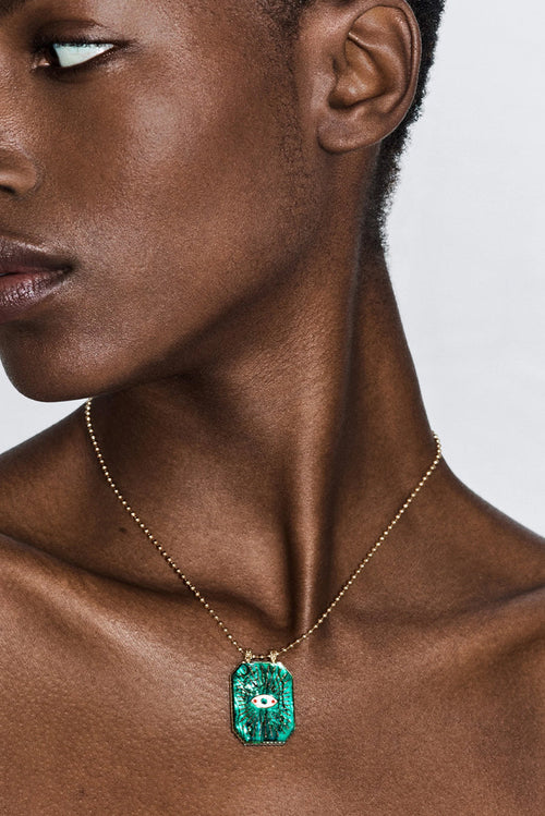 Raiz'in Scapular  Mother Of Pearl Green - 28mm