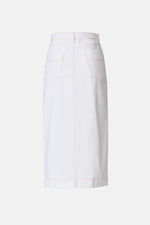Ranch Denim Skirt - White