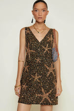Christabel Dress - Starfish Embellishment Gold