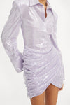Sequin Mini Dress - Misty Lilac
