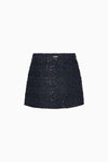 Boucle Mini Skirt - Navy