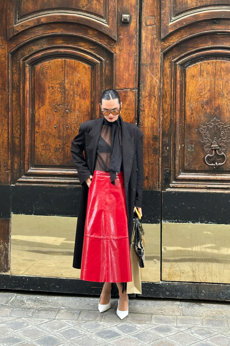 Rouge Skirt - Lipstick Red