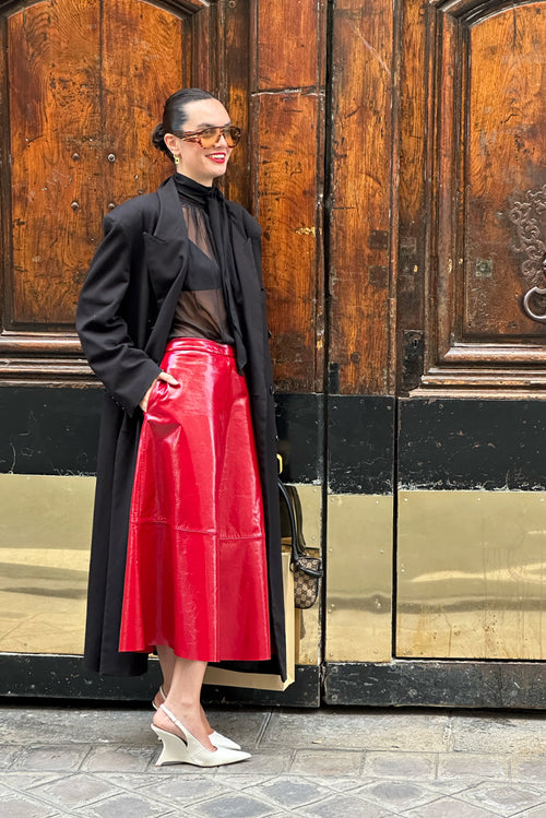 Rouge Skirt - Lipstick Red