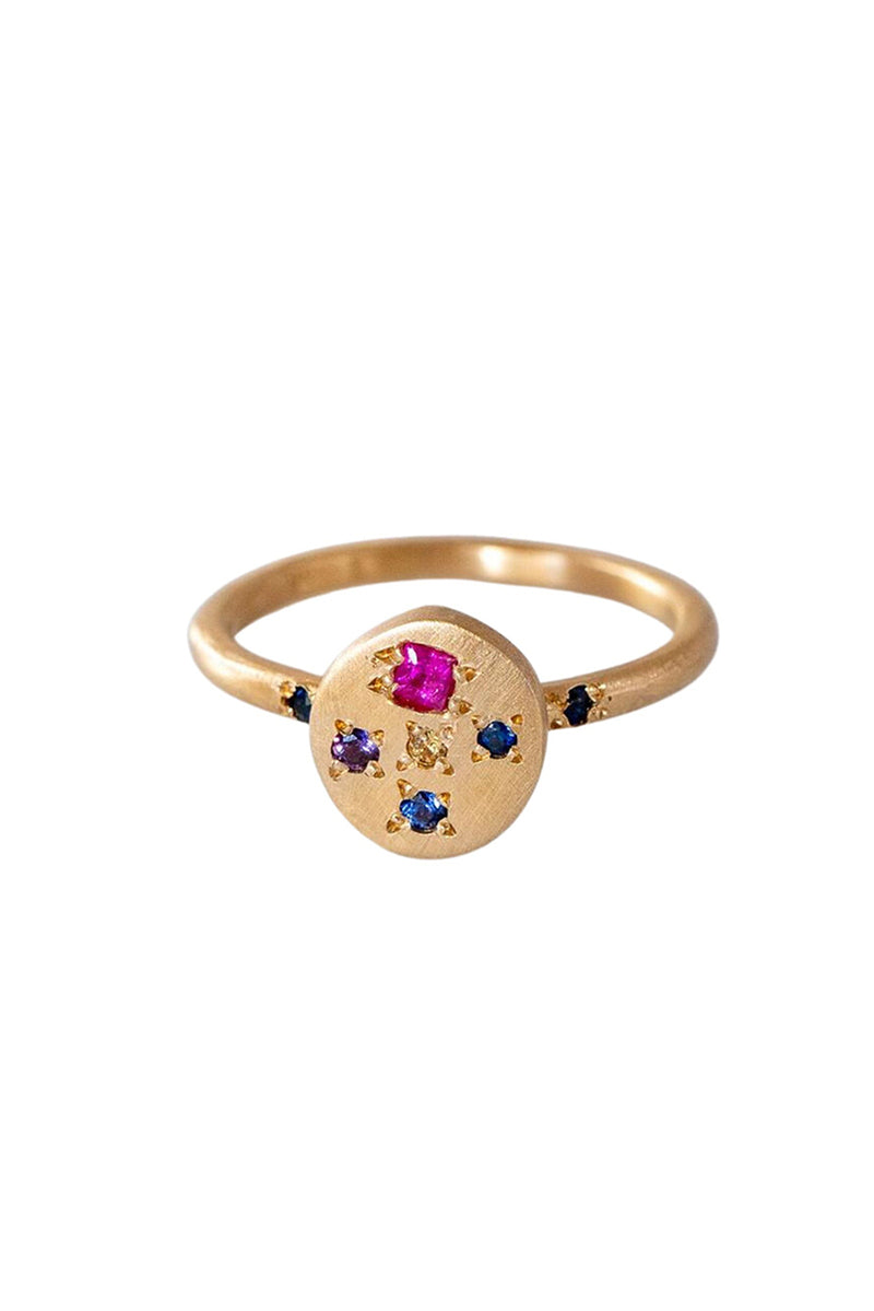 Marionette Pebble Ring - 14ct Yellow Gold