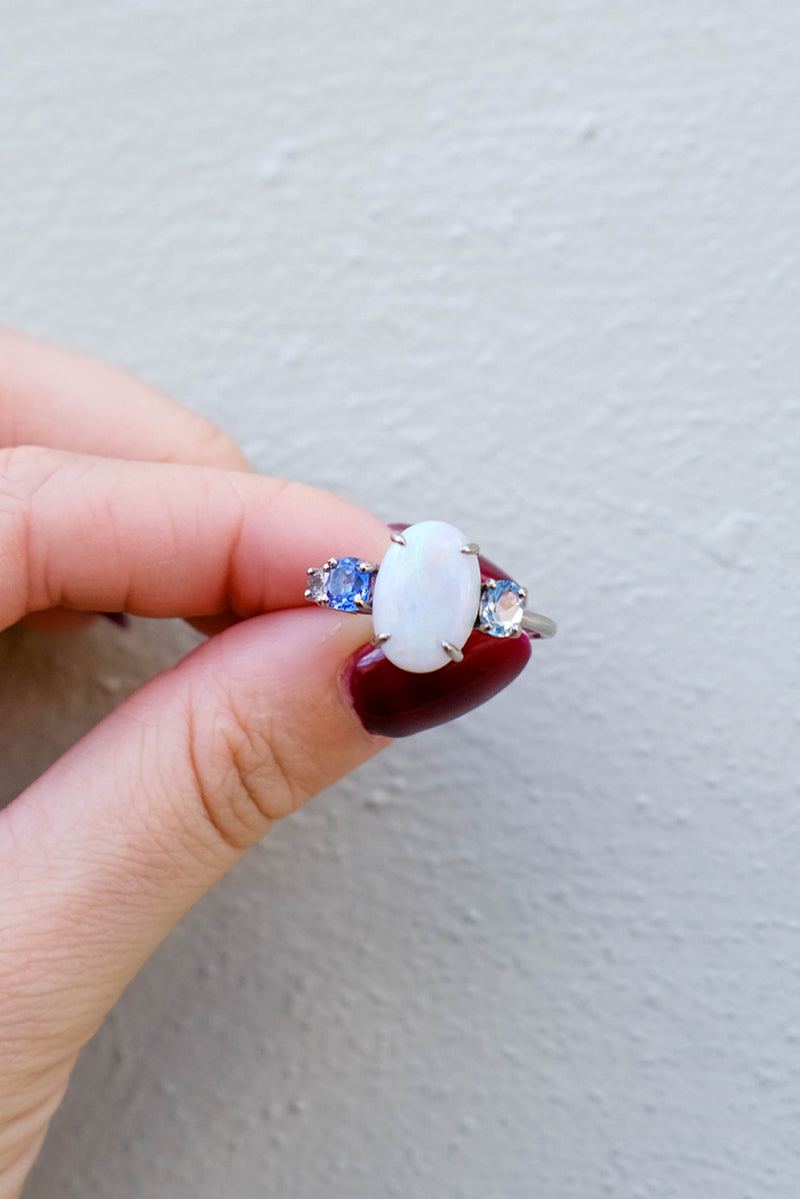 One Off Crystal Opal Splice - 18k White Gold