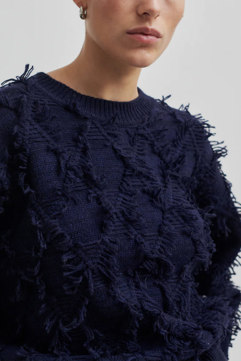 Carli Knit O-Neck - Vulcan