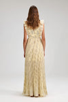 Metallic Jacquard Maxi Dress