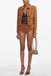 Suede Shorts - Brown