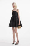 Taffeta Embellished Mini Dress