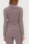 Patchwork Jersey Long Sleeve Top - Pink/Black