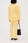 Textured Cotton Jacquard Pants - Mimosa