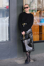 Sloan Skirt - Black Vinyl