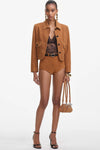Suede Shorts - Brown