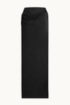 Casey Draped Maxi Skirt - Black