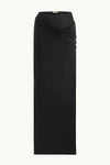 Casey Draped Maxi Skirt - Black