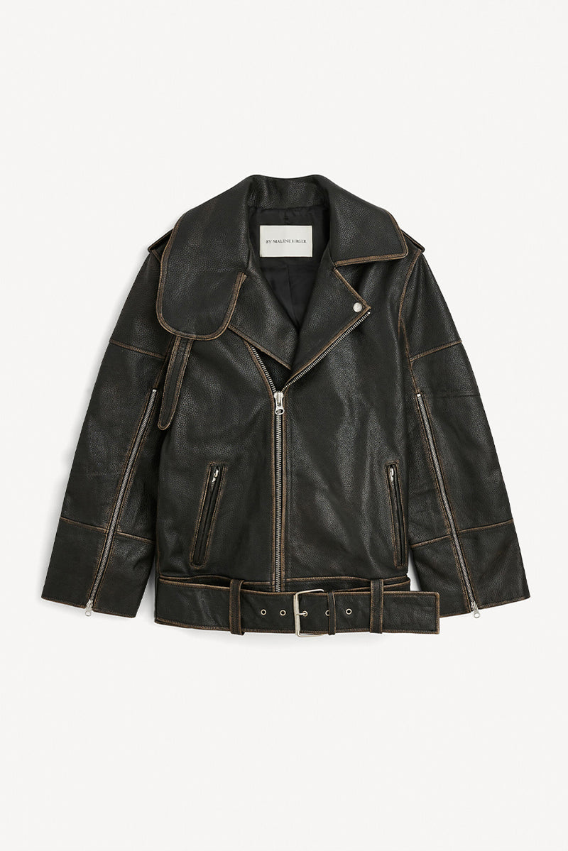 Beatrisse Leather Jacket - Black