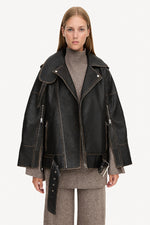 Beatrisse Leather Jacket - Black
