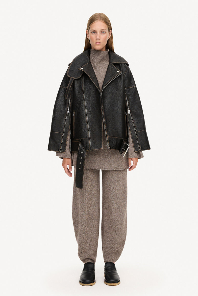 Beatrisse Leather Jacket - Black