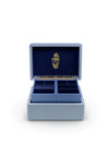 Mini Trunk Classic Jewellery Box - Evening Blue