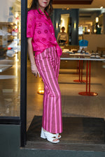 Riviera Pant - Pink Stripe