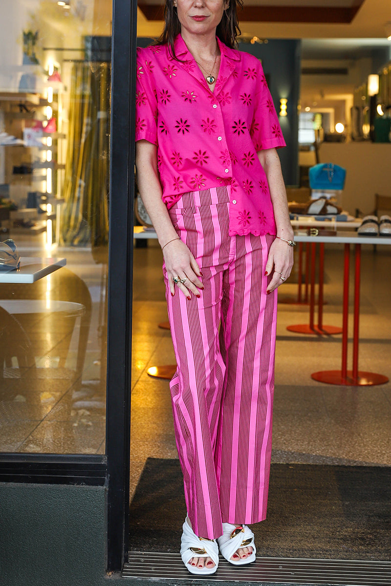 Riviera Pant - Pink Stripe