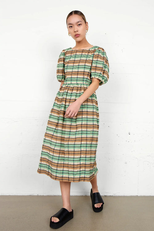 SECOND FEMALE Albertine Dress - Absinthe Green