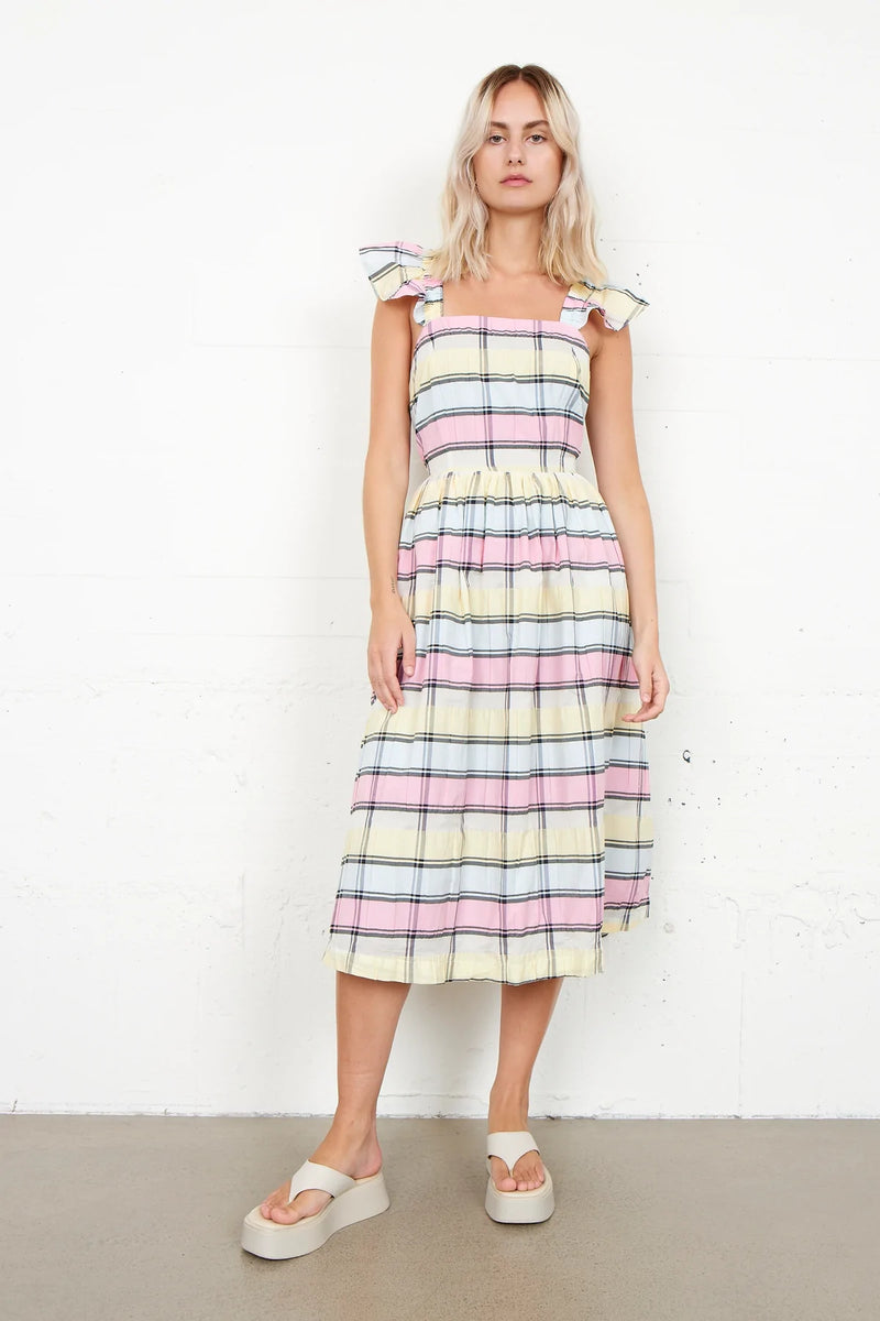 Bertine Strap Dress - Rosebloom