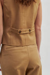 Blossom Waistcoat - Tobacco Brown