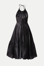 Knowles Dress - Black Taffeta