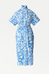 Saloon Shirt Dress - Blue