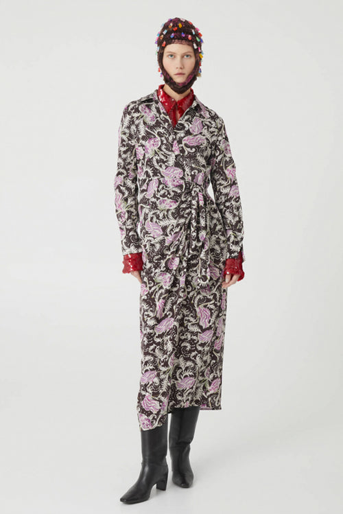 Wrap Dress - Emu Print