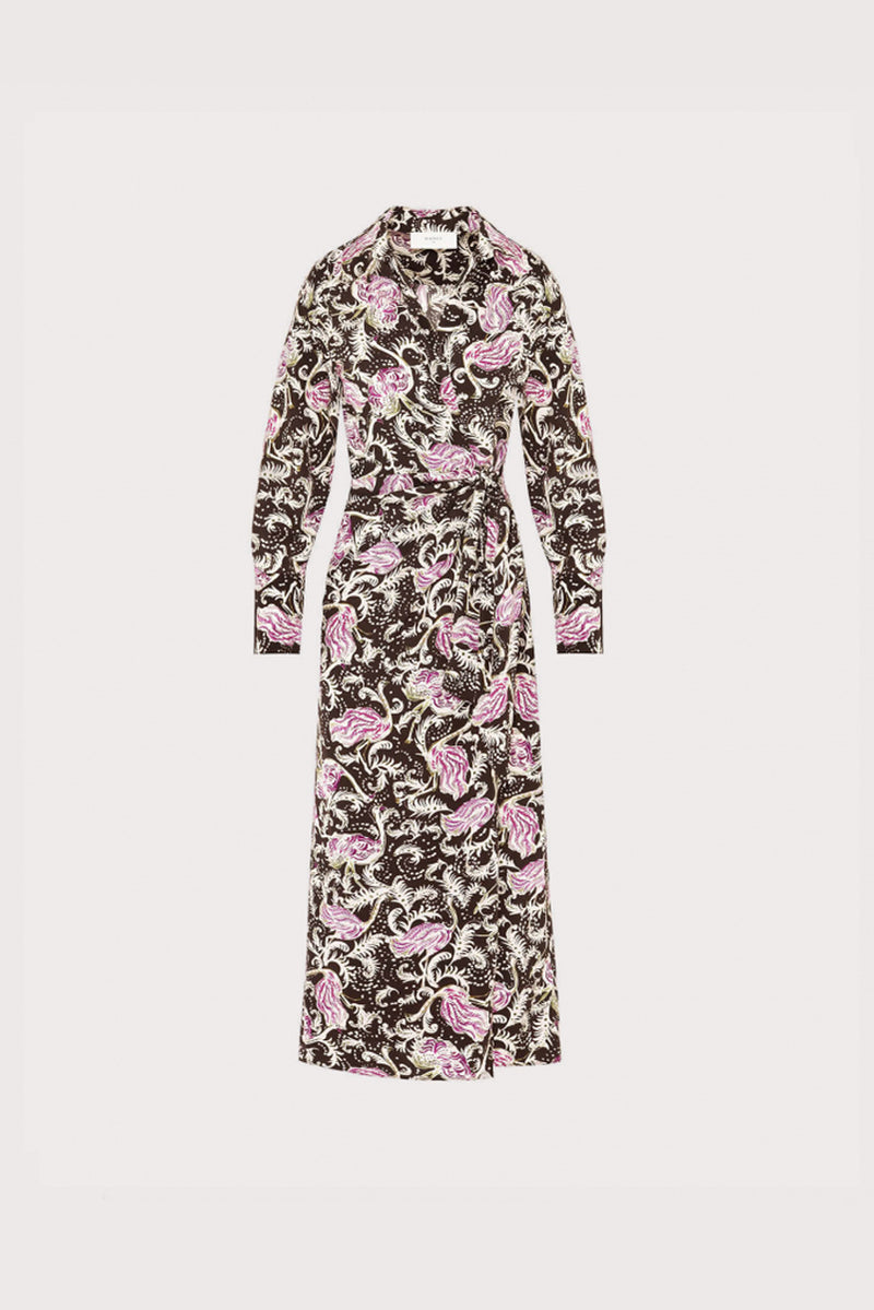 Wrap Dress - Emu Print