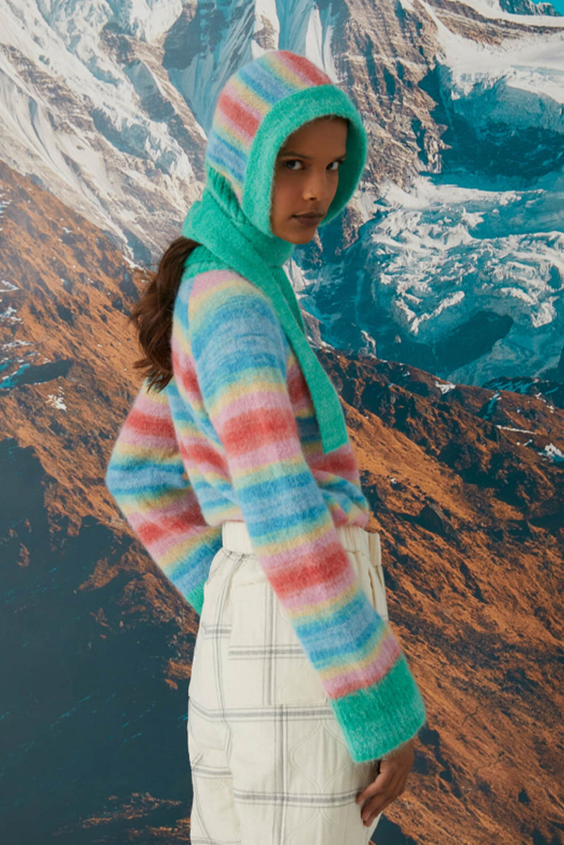 Printed Mohair Sweater - Multicolour