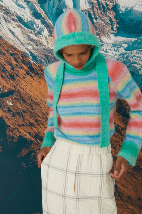Printed Mohair Sweater - Multicolour