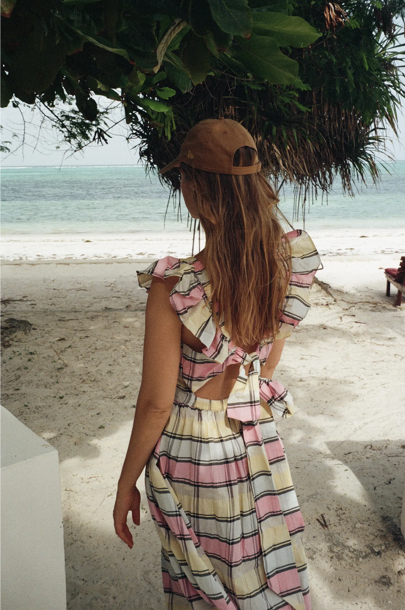 Bertine Strap Dress - Rosebloom