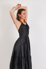 Knowles Dress - Black Taffeta