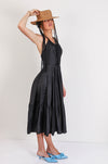 Knowles Dress - Black Taffeta