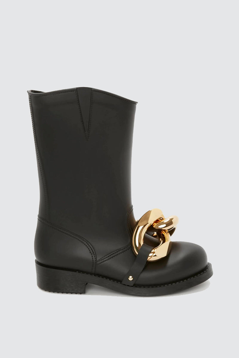 Chain Rubber Boot - Black