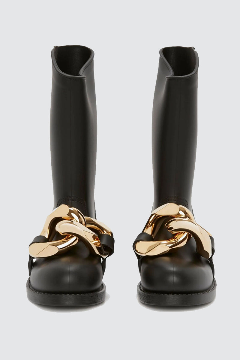 Chain Rubber Boot - Black