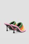 Bumper Tube Leather Mules - Rainbow