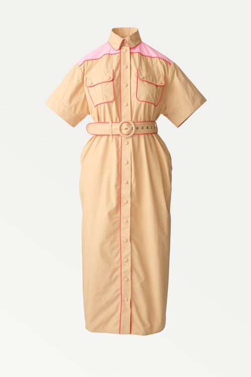Saloon Dress - Tan