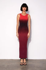 Ombre Maxi Dress - Red Ombre